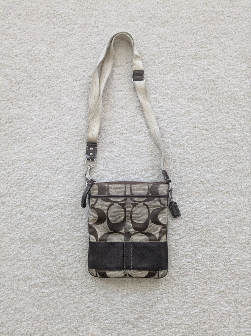 Vintage Coach Monogram crossbody bag